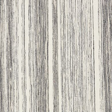 Nicole Curtis Lake Abstract Stripe Jacquard Non-skid Kitchen Accent Rug
