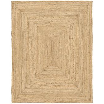 Nourison Farmhouse Handwoven Natural Jute Area Rug