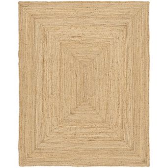Nourison Farmhouse Handwoven Natural Jute Area Rug