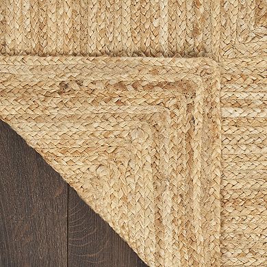 Nourison Farmhouse Handwoven Natural Jute Area Rug