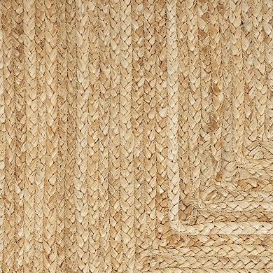 Nourison Farmhouse Handwoven Natural Jute Area Rug