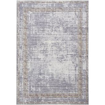 Nourison Daydream Distressed Double Border Non-skid Washable Area Rug