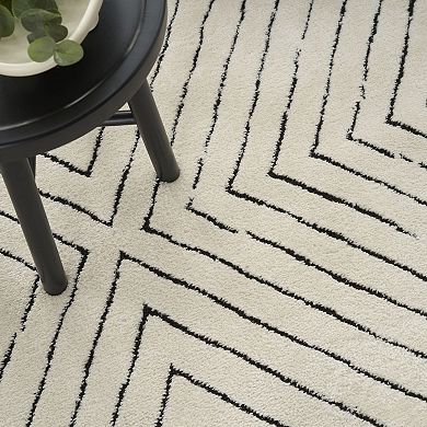 Nourison Cozy Modern Abstract Indoor Area Rug