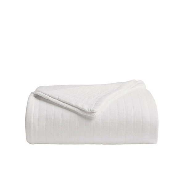 Truly Soft Channel Organic Cotton Twin XL Blanket in White