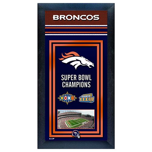 Denver Broncos Super Bowl Champions Framed Wall Art
