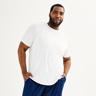 Big & Tall Sonoma Goods For Life® Supersoft Crewneck Pajama Shirt