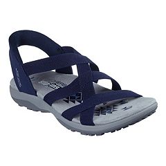 Navy blue walking sandals on sale