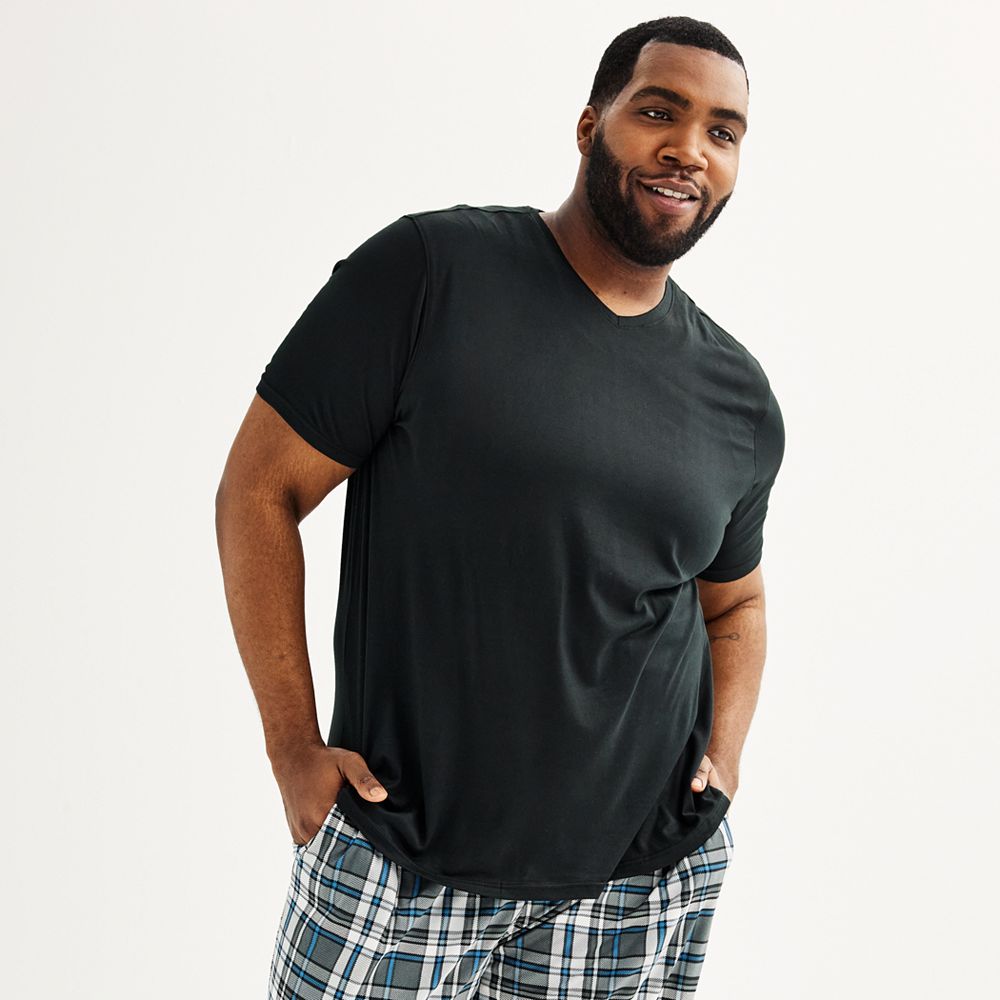 Big & Tall Sonoma Goods For Life® Supersoft V-Neck Pajama Shirt