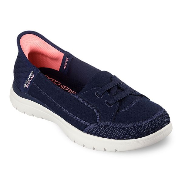 Skechers Hands Free Slip-ins™ On-the-GO® Flex Top Notch Women's Shoes - Navy (5)