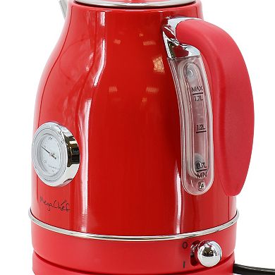 MegaChef 1.7-Liter Electric Tea Kettle & 2-Slice Toaster Combo