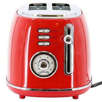 MegaChef 1.7-Liter Electric Tea Kettle & 2-Slice Toaster Combo