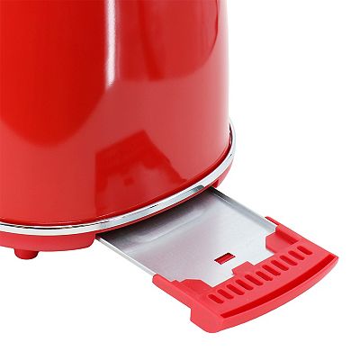 MegaChef 1.7-Liter Electric Tea Kettle & 2-Slice Toaster Combo
