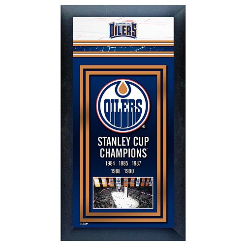 Edmonton Oilers Stanley Cup Champions Framed Wall Art