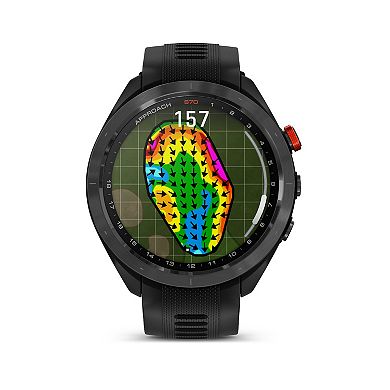 Garmin Approach S70 Golf Smartwatch with Black Silicone Band