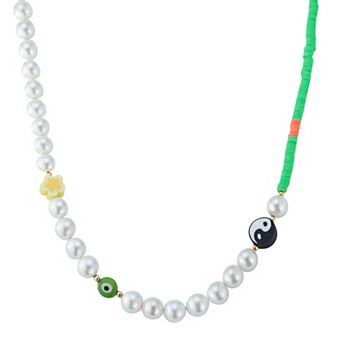 Sunkissed Sterling 14k Gold Over Silver Freshwater Cultured Pearl Necklace