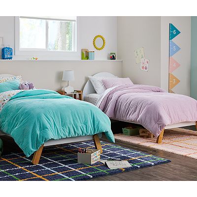 The Big One Kids Shay Ribbed Cozy Plush Comforter Set with Shams