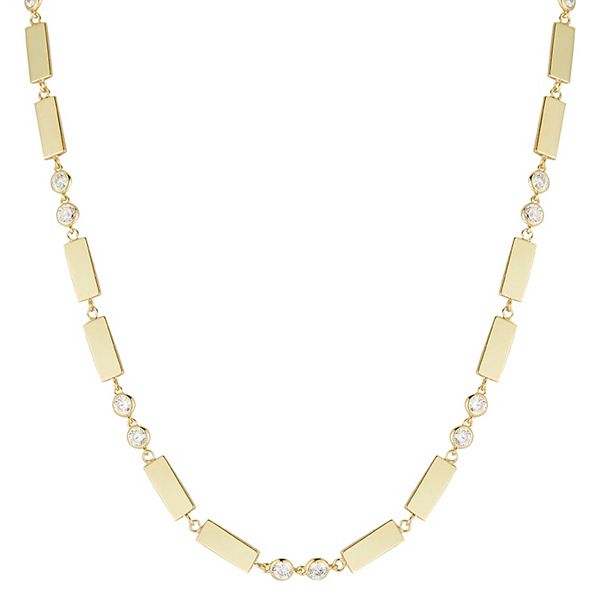 Cubic Zirconia Chain And Bracelet Neck Chain Choker