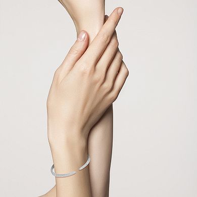 Sunkissed Sterling Cubic Zirconia Bangle Bracelet