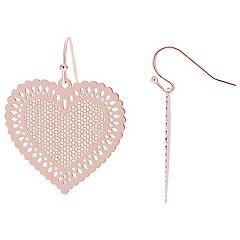 LC Lauren Conrad Valentine's Day Earrings, Jewelry