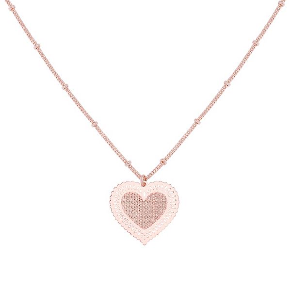 Kohls hot sale rose necklace