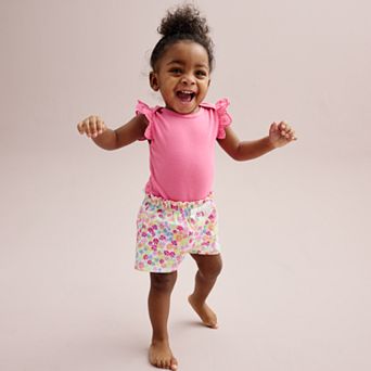 Baby Girl Jumping Beans® Paperbag Waist Shorts