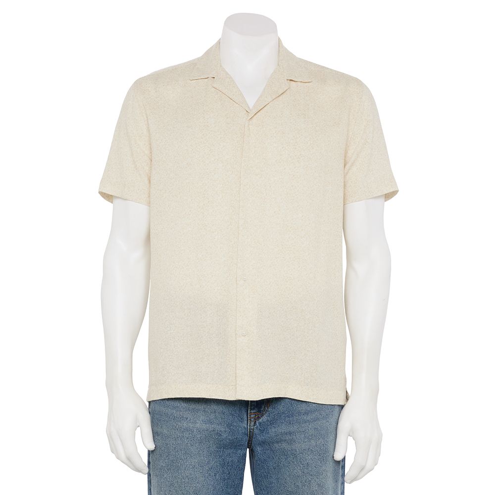 Amazon Essentials Men's Relaxed-Fit Camp Collar Shirt