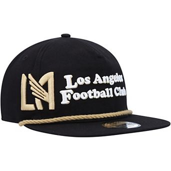 "Men's New Era Black LAFC Heritage The Golfer Snapback Hat"