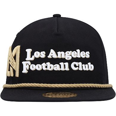 Men's New Era Black LAFC Heritage The Golfer Snapback Hat