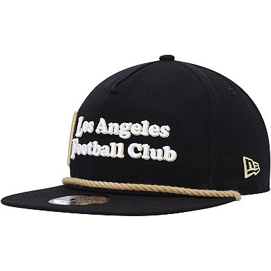 Men's New Era Black LAFC Heritage The Golfer Snapback Hat