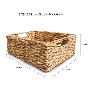 Sonoma Goods For Life® Natural Everyday Wide Wicker Basket
