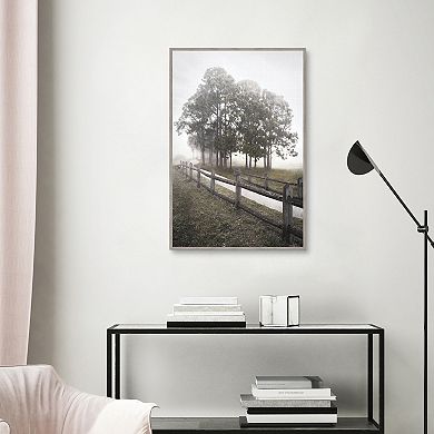 Country Journey Light Framed Canvas Wall Art