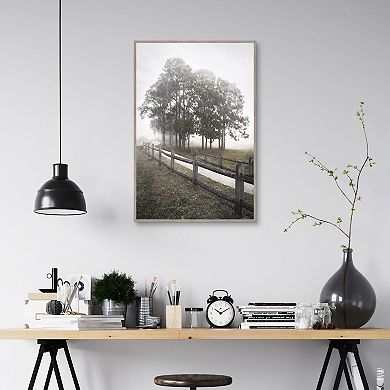 Country Journey Light Framed Canvas Wall Art