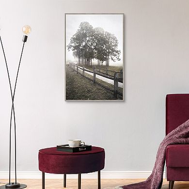 Country Journey Light Framed Canvas Wall Art