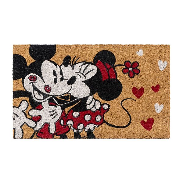 Disney's Mickey Mouse Hearts Coir Door Mat