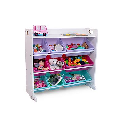 Humble Crew 9-Bin Toy Organizer with Shelf