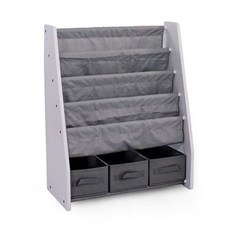 Humble Crew Kids Bookshelf & Fabric-Bin Organizer