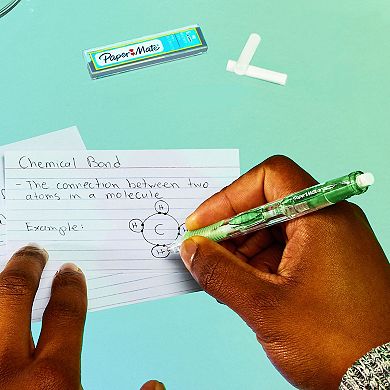 Paper Mate® Clearpoint Mechanical Pencils, HB #2 Lead (0.7mm) - 2 Pencils, 1 Lead Refill Set, 2 Erasers