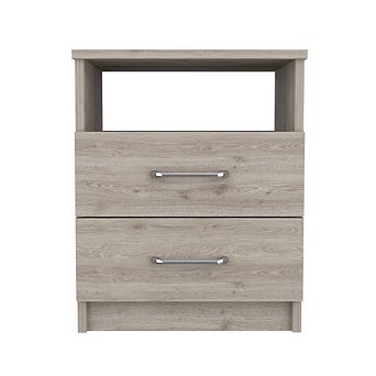 Oklahoma Nightstand,Two Drawers, One Shelf
