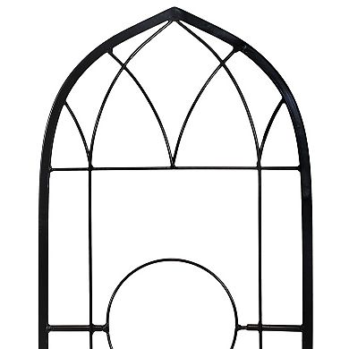 Sunnydaze 2-Piece Arched Wall Trellis with Flowerpot Supports