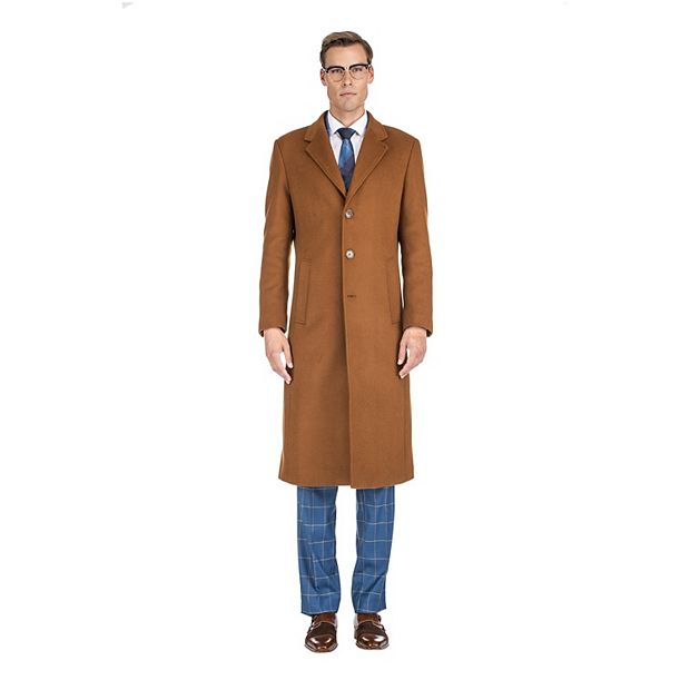 Mens knee hot sale length coat