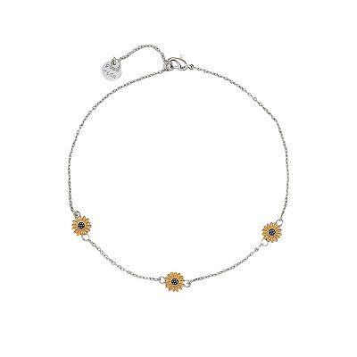 Pura Vida Enamel Sunflower Anklet