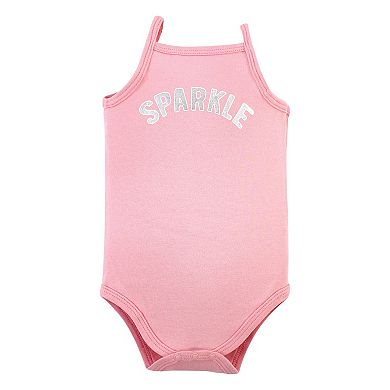 Infant Girl Cotton Sleeveless Bodysuits 5pk