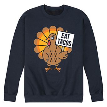 Men's Eat Tacos Turkey Fleece Sweatshirt