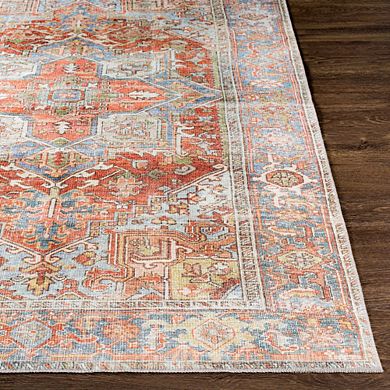 Oak Forest Traditional Washable Area Rug