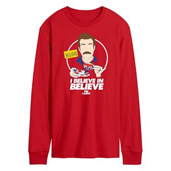Men's Ted Lasso I Believe Long Sleeve Graphic Tee