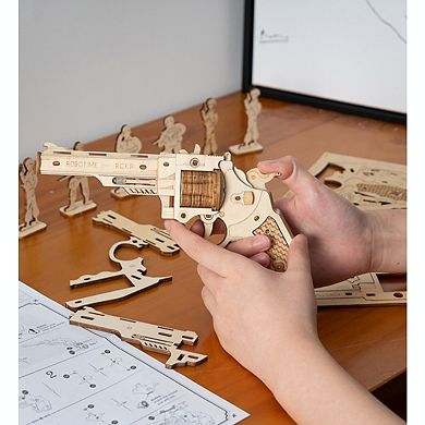 DIY 3D Moving Gears Puzzle - Gun - 102pcs