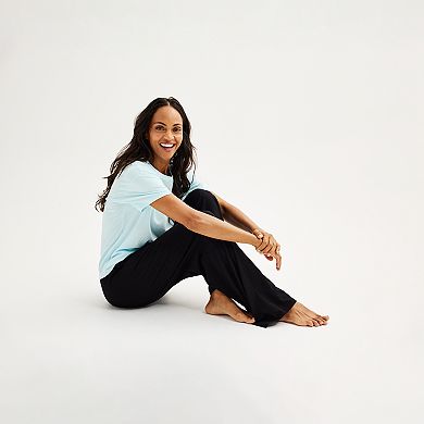 Women's Sonoma Goods For Life® Cotton Modal Open Hem Pajama Pants