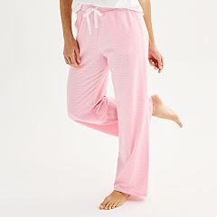 Buy Bottoms Out Women's Cotton Flannel Pajama Pant, Pink/White, Medium at