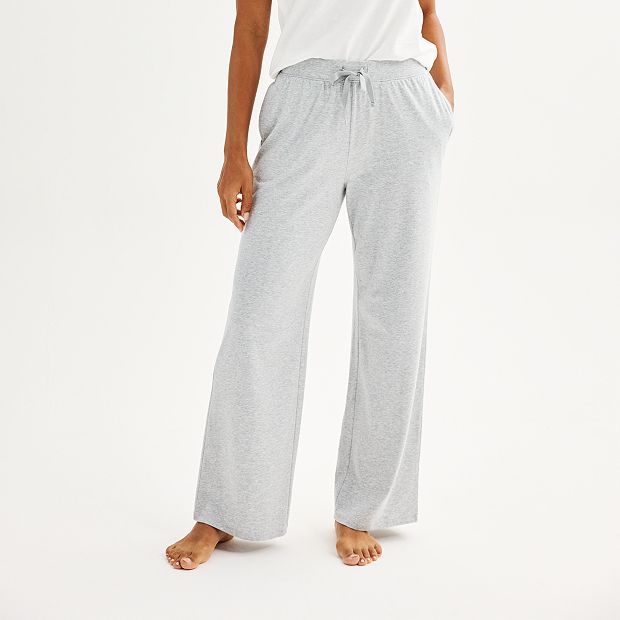 Women s Sonoma Goods For Life Cotton Modal Open Hem Pajama Pants