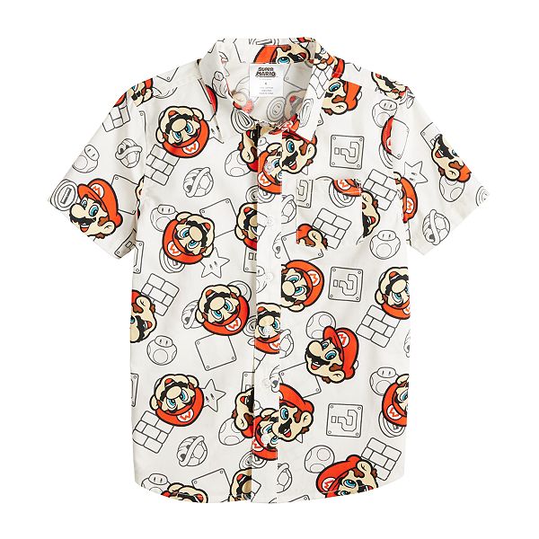 Boys 4-12 Jumping Beans® Nintendo Mario Button-Down Shirt